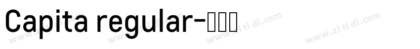 Capita regular字体转换